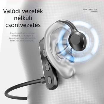 K69 Bluetooth nyakpántos headset – csontvezetési koncepció, binaurális stereo, Bluetooth 5.0, 10 m hatótávolság, üzemidő 4–8 óra