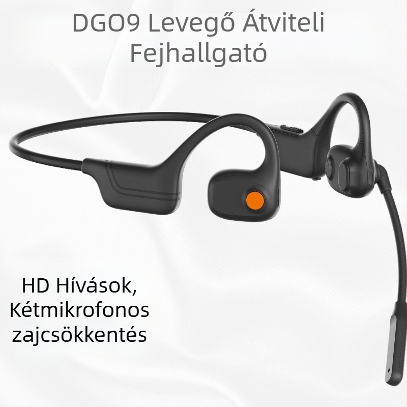 Vezeték nélküli Bluetooth fülhallgató üzleti hívásokhoz zajcsökkentéssel, fejre szerelhető, bilaterális sztereó, Bluetooth 5.0, üzemidő >8 óra