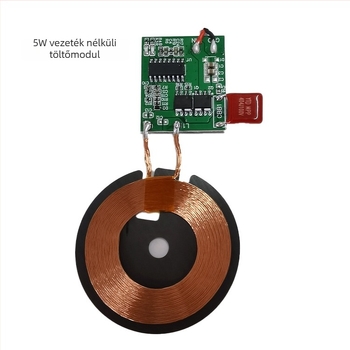 5W vezeték nélküli álló töltő QS-YTD105 USB-vel, kijelzővel, testreszabható logó