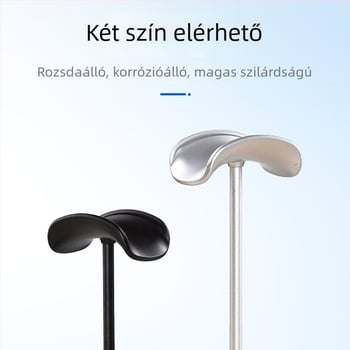 Fejhallgató-tartó alumíniumötvözetből, asztali tartó csúszásmentes felülettel, 110 g, 2023-as modell
