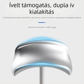 Fejhallgató-tartó alumíniumötvözetből, asztali tartó csúszásmentes felülettel, 110 g, 2023-as modell