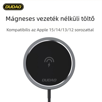 A12XS vezeték nélküli töltő 15W MagSafe-támogatással iPhone 13/17 Pro Maxhoz – PD, 3A