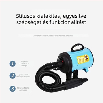 Nagytestű kutyák számára készült állati szárító, DC motor, 1000 W alatt, 220 V, spirál fűtőkábel, túlmelegedés elleni védelem