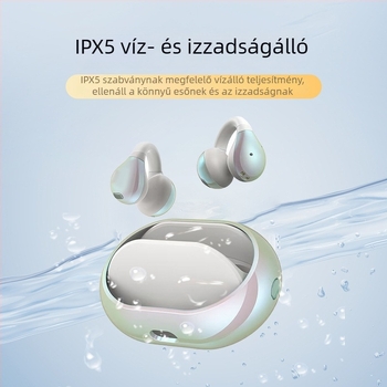 Aicosun 2025 G-típus fül-clipes Bluetooth headset, hosszú viseléshez kényelmes, vezeték nélküli sztereó