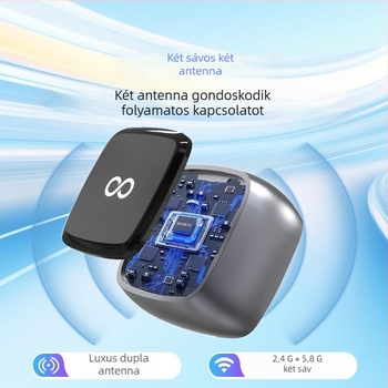 J20 2 az 1-ben vezeték nélküli CarPlay adapter Android Auto és CarPlay számára, átalakító kábelről vezeték nélküli CarPlay-hez, USB-C/USB interfész, kompatibilis a vezetékes CarPlay-sel rendelkező autókkal