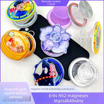Telefon-tartó, modell ZP6326, ABS+TPU, asztali használatra, testreszabás elérhető