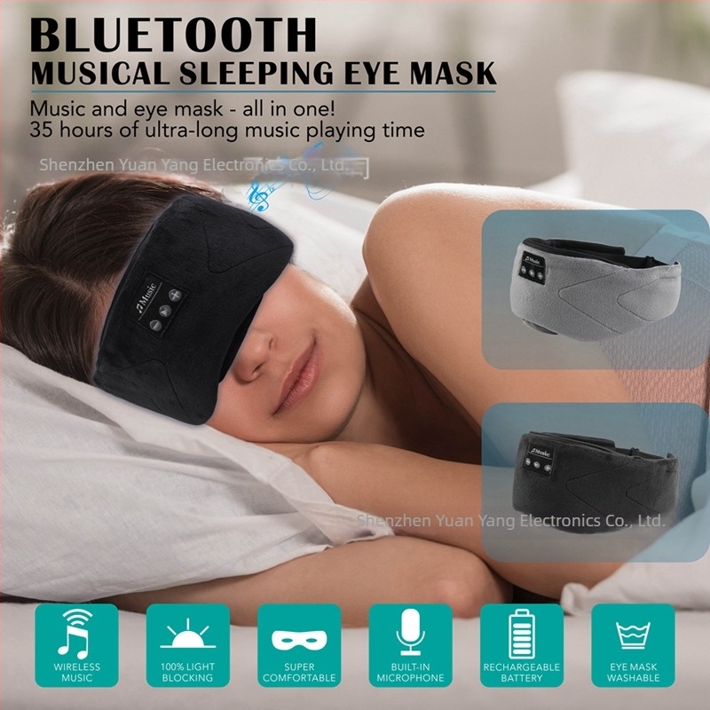 Bluetooth alvó szemmaszk, beépített 24 fehérzajjal és 35 órás lejátszási idő