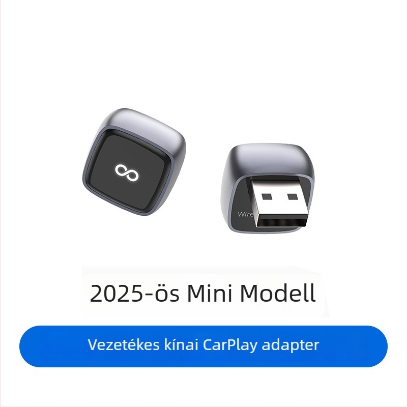 Dnc J20 Vezeték nélküli CarPlay/Android Auto 2-az-1-ben adapter kábeles CarPlay-hez, alumíniumötvözet, USB-C, 20 g