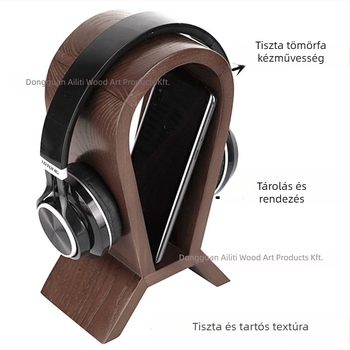 Fejhallgató asztali állvány E06 — alumínium ötvözet, 0.75 kg, többfunkciós