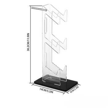 Játékvezérlő és fejhallgató kijelzőállvány – akril, tárolás és kiállítás, 322 g, többplatformos kompatibilitás (PS5/PS4/PS3/PS2/Switch Pro/Xbox)