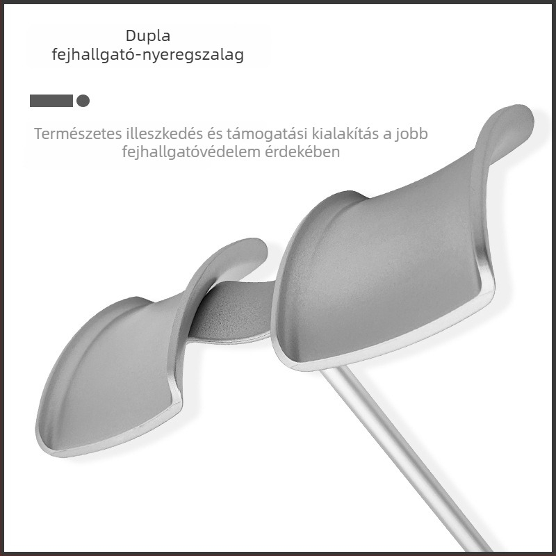 Íróasztali fejhallgató tartó (Model Z25 • Kétszeres fejhallgató tartó • ABS)
