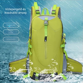 Túrahátizsák nagy kapacitású, uniszex, nylon anyagú, vízálló, ergonomikus hátsó panel