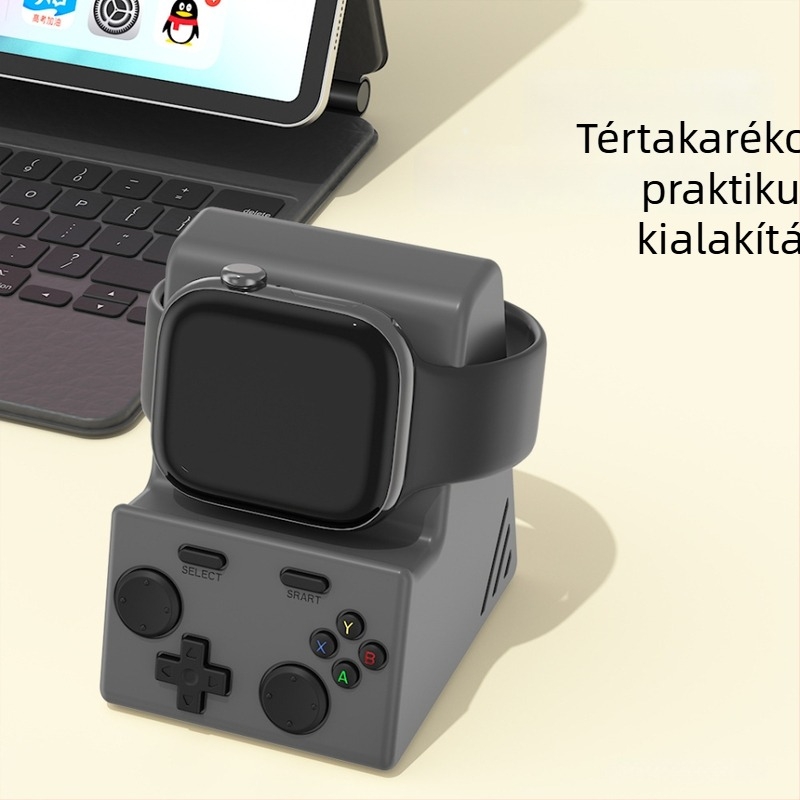 Apple Watch asztali töltőállvány szilikon alapú, leesés elleni és csúszásmentes, Ultra2