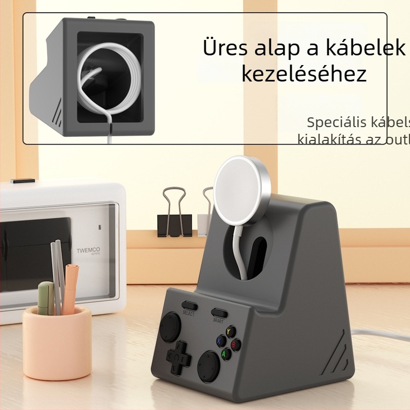 Apple Watch asztali töltőállvány szilikon alapú, leesés elleni és csúszásmentes, Ultra2