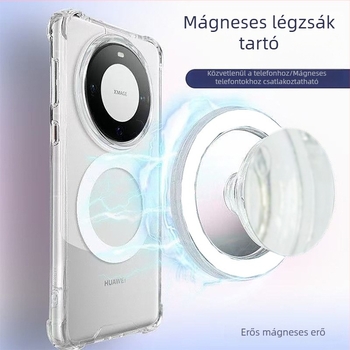 Snap-on MagSafe mágneses ujjgyűrű telefonhoz – PC anyag, modell 000, forog és levehető, kompatibil Mate70, Mate70 Pro, Honor Magic7 Pro, Magic7, Huawei Nova 12/13