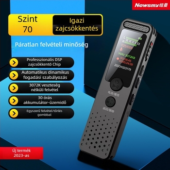 Newman D03 felvevő toll — 360 perc felvétel, MP3/WMA/WAV formátumok, rögzítés távolsága 5–7 m, USB 2.0, beépített mikrofon