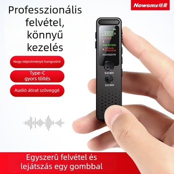 Newman D03 felvevő toll — 360 perc felvétel, MP3/WMA/WAV formátumok, rögzítés távolsága 5–7 m, USB 2.0, beépített mikrofon