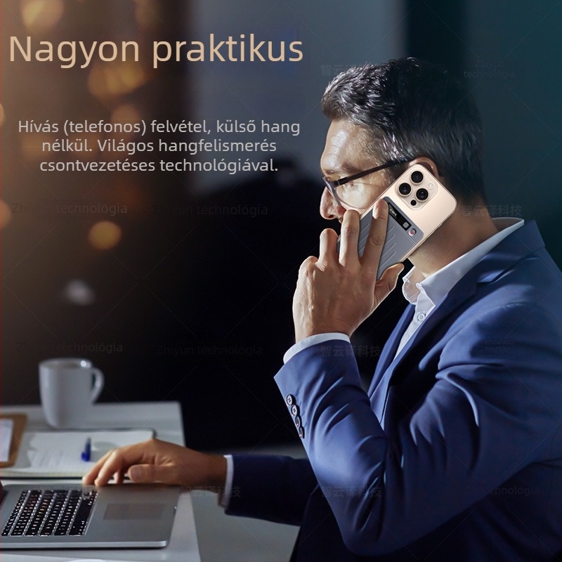 AI hangrögzítő átirattal és összefoglalóval — ultra vékony, Note X, 2 mikrofon, 28 órás felvétel, USB 2.0