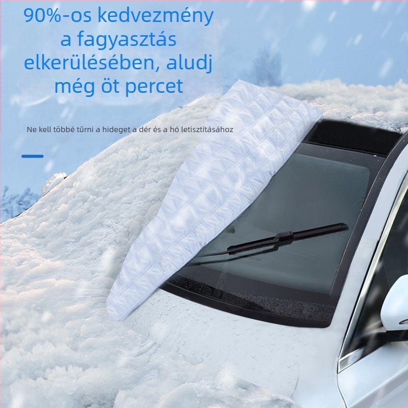 Autóablakokra való hóvédő és napvédő, minimalistikus stílus, logó nyomtatás és testreszabás