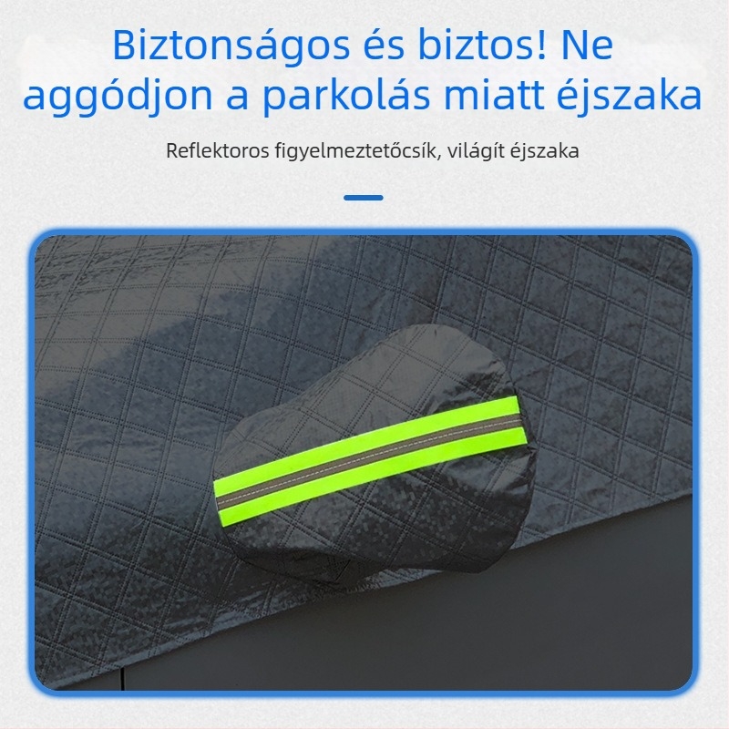 Autóablakokra való hóvédő és napvédő, minimalistikus stílus, logó nyomtatás és testreszabás