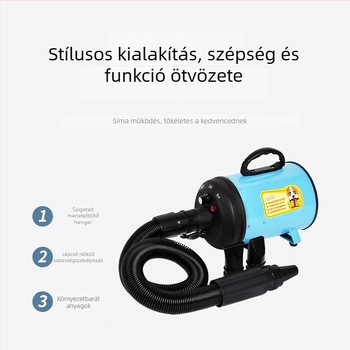 Pet Water Blower DC motorral, spirálfűtődrót, kevesebb mint 1000W, 220V, Túlmelegedés elleni védelem