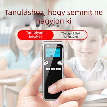Felvételi toll WAV (7200, 999 fájlok, USB 2.0, TF-kártya)