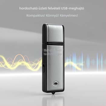 Rögzítő toll U2, egyérintéses rögzítés, MP3/WAV, 600 perc, USB 2.0