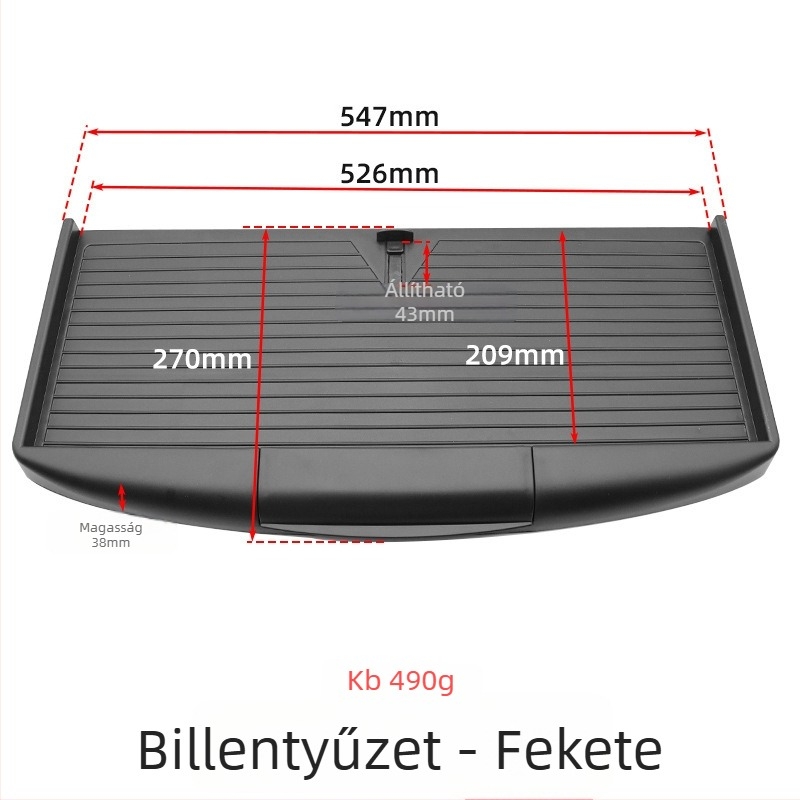 Billentyűzet tálca számítógépes asztalhoz | PVC anyag | állítható | modern minimalista stílus