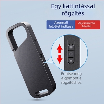 S28 HD zajcsökkentő hordozható diktofon, intelligens hangvezérléssel és lejátszási lehetőséggel