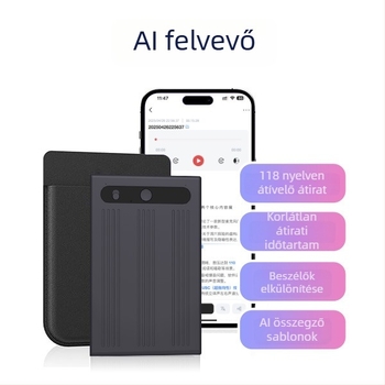 AI felvevő toll note-1 felvételi funkcióval, 3D hangzás, alumínium ötvözet test, ultra vékony 86×55×3,2 mm, 30 g