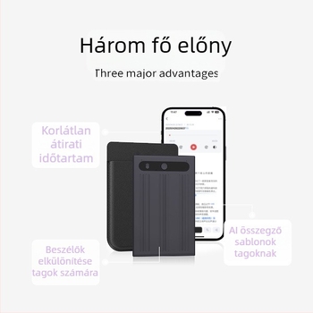 AI felvevő toll note-1 felvételi funkcióval, 3D hangzás, alumínium ötvözet test, ultra vékony 86×55×3,2 mm, 30 g