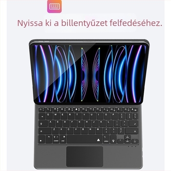 iPad Magic Keyboard védőtok Bluetooth érintőpad és mágneses lebegő állvánnyal