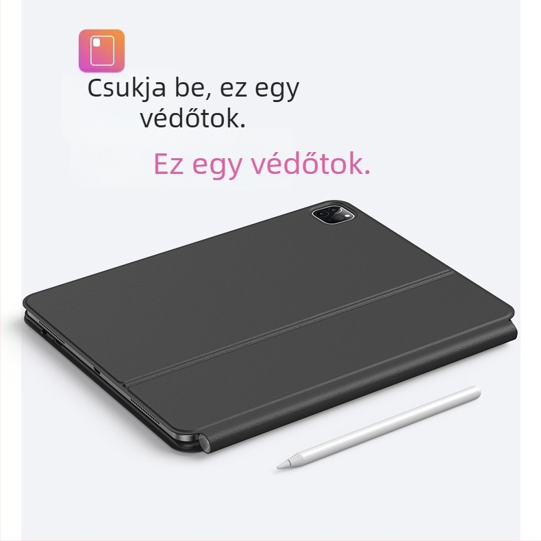 iPad Magic Keyboard védőtok Bluetooth érintőpad és mágneses lebegő állvánnyal