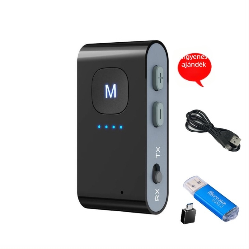 Bluetooth MP3 lejátszó TF-kártya-támogatással és vezeték nélküli fejhallgató-kapcsolattal; élettartamú 8-12 óra; hordozható.