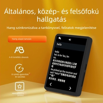 Nyelvtanulási lejátszó japán és angol nyelvhez, MP3/MP4, Bluetooth, teljes képernyő
