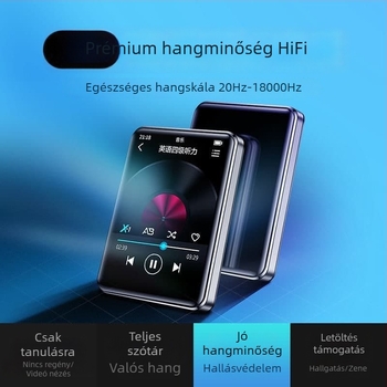 Nyelvtanulási lejátszó japán és angol nyelvhez, MP3/MP4, Bluetooth, teljes képernyő