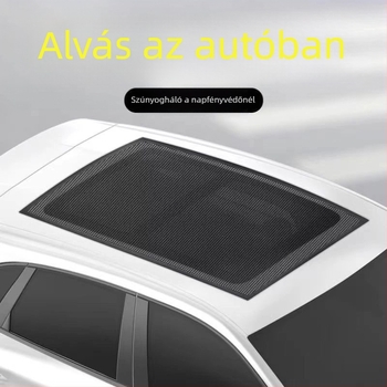 Autó napfénytető háló, poliészter, univerzális, átlátszó, akasztóval