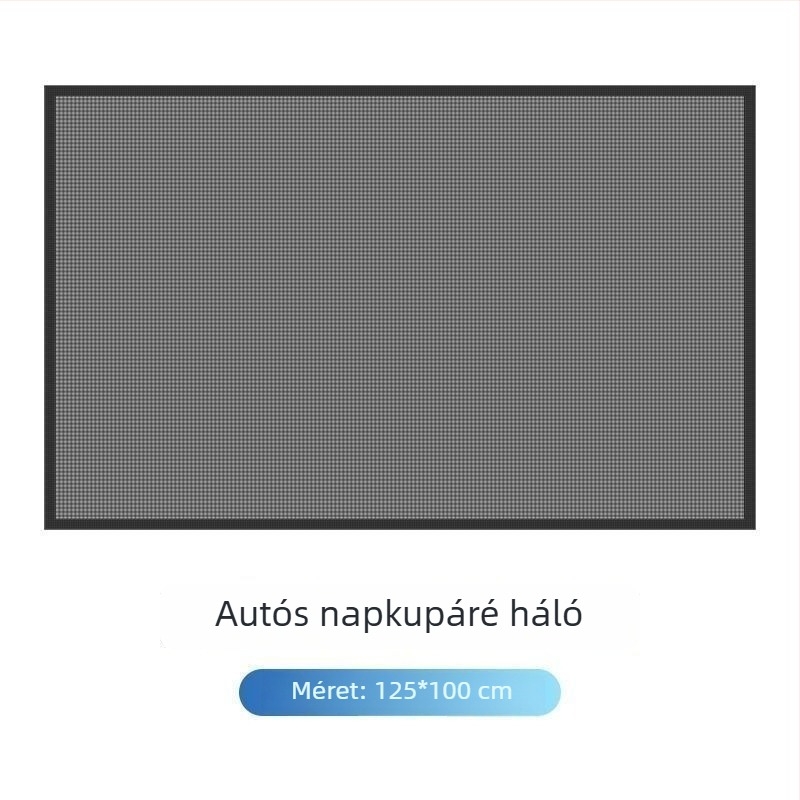 Autó napfénytető háló, poliészter, univerzális, átlátszó, akasztóval