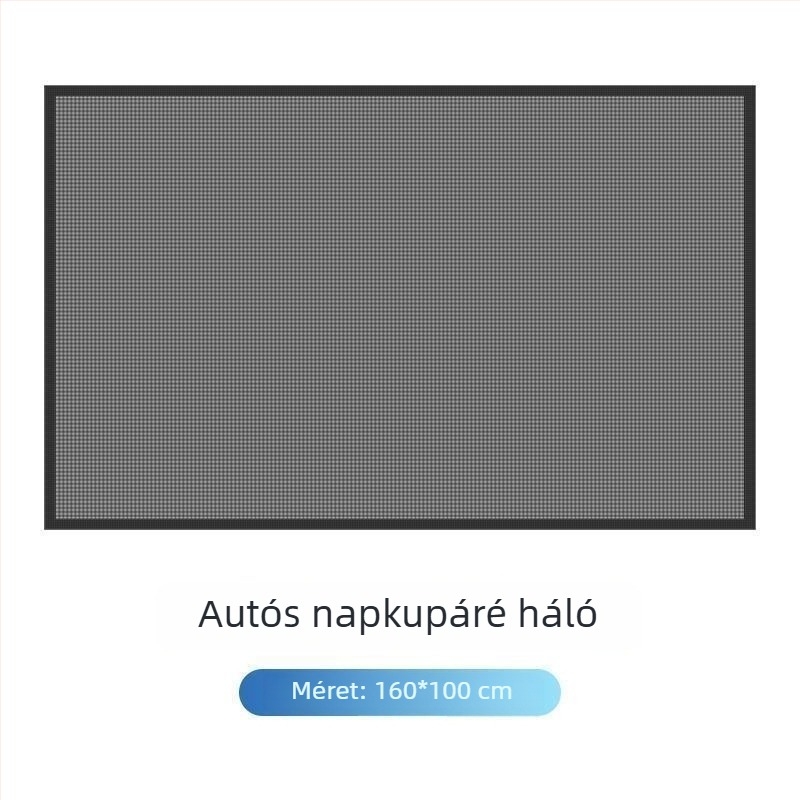 Autó napfénytető háló, poliészter, univerzális, átlátszó, akasztóval