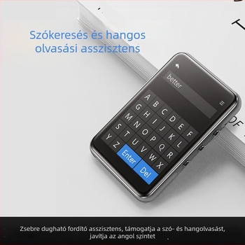 P3 hordozható tanulási eszköz teljes érintőképernyővel angol nyelvű hallgatáshoz, ismétlés és olvasás, diák verzió
