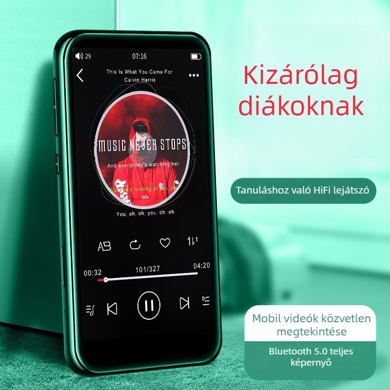 Conodo teljes képernyős MP3 lejátszó Bluetooth-szal, diákoknak szótárral, MP4 érintőképernyős játékokkal, MP5/MP6 zenei lejátszó