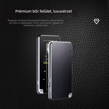 Bluetooth MP3 lejátszó TF-kártyával, MP4-támogatás, TFT kijelző 320x240 felbontással, MP3/WMA/WAV/PCM/AAC formátumok, FM rádió és felvétel