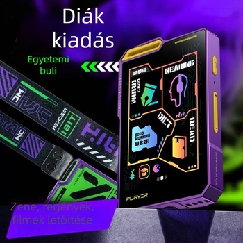 Hordozható zenelejátszó MP4/MP3, veszteségmentes hanggal, érintőképernyő, Walkman-stílus