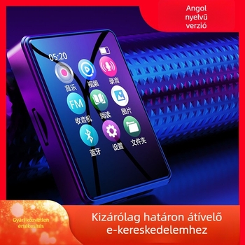 Hordozható MP3/MP4 lejátszó érintőképernyő és Bluetooth – TF kártya támogatás, AVI videó támogatás, akár 8 óra lejátszás