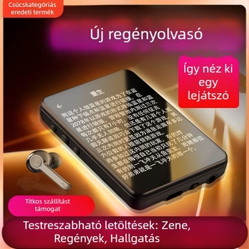 Hordozható MP3/MP4 lejátszó érintőképernyővel és Bluetooth-kapcsolattal – regényolvasás, angol szótár, zene (MP3/MP4 lejátszás; angol szótár; érintőképernyő; Bluetooth)