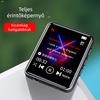 MP3 lejátszó M4: 1,8 hüvelykes TFT kijelző, Bluetooth, FM rádió, felvételi funkció, TF kártya támogatás