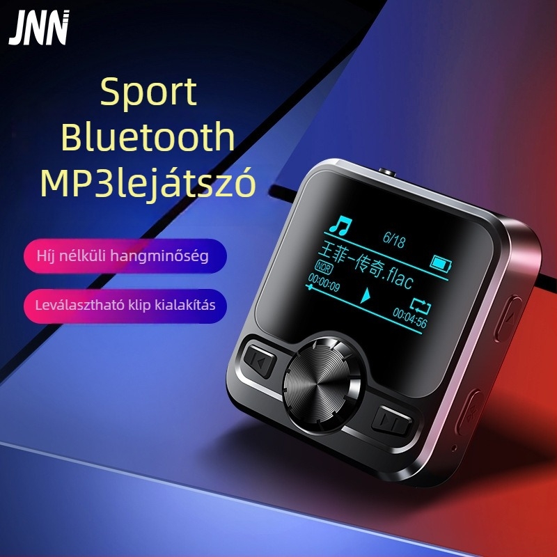 M9 hordozható MP3 lejátszó Bluetooth-dal, támogatja az MP3/WMA/WAV/OGG/FLAC/APE formátumokat; USB interfész; FM-Rádió; felvétel