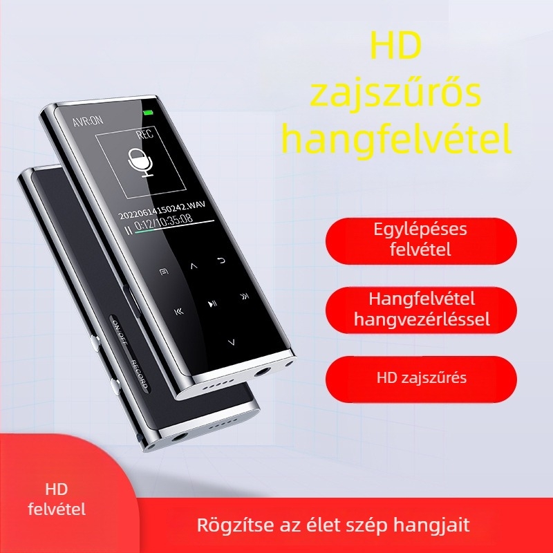 M27 Bluetoothos MP3 lejátszó, 1,8 hüvelykes színes érintőképernyővel, WAV zene, AVI/AMV videó, 8 óra lejátszás