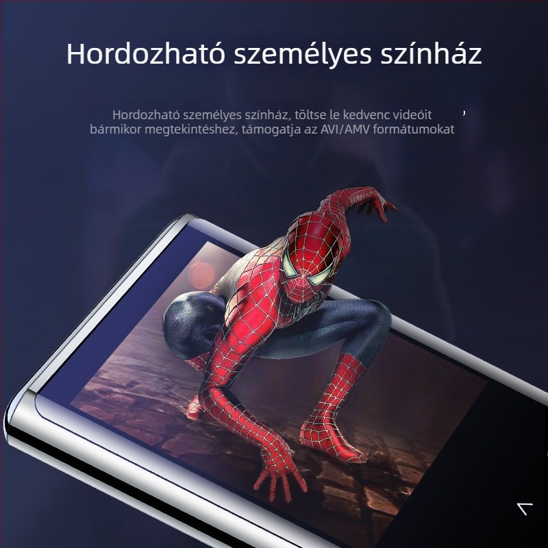 M27 Bluetoothos MP3 lejátszó, 1,8 hüvelykes színes érintőképernyővel, WAV zene, AVI/AMV videó, 8 óra lejátszás