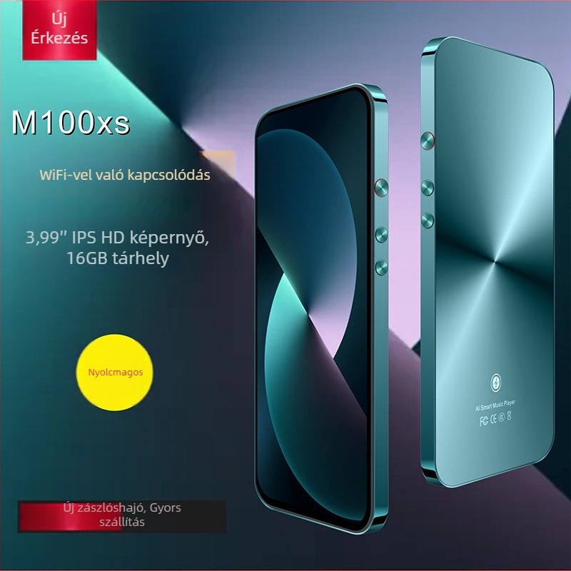 Multimédiás lejátszó M100XS (Lossless Hi-Fi, Bluetooth + Wi-Fi, 480x1120 HD érintőképernyő, USB 3.0)